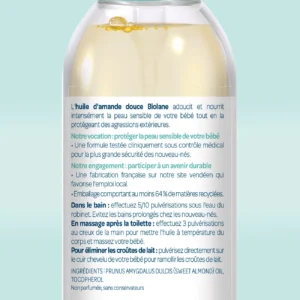 Huile d'amande douce 75 ml - Biolane