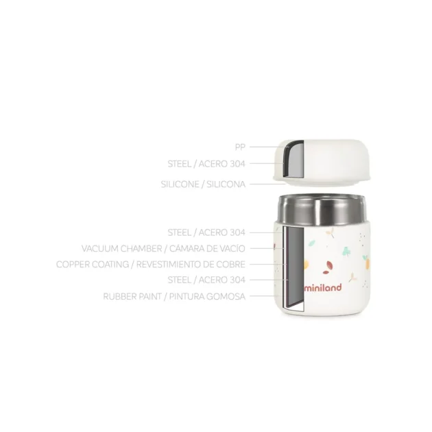 mini thermos valencia 280 ml - miniland Mini thermos solide Valencia 280 ml - Miniland
