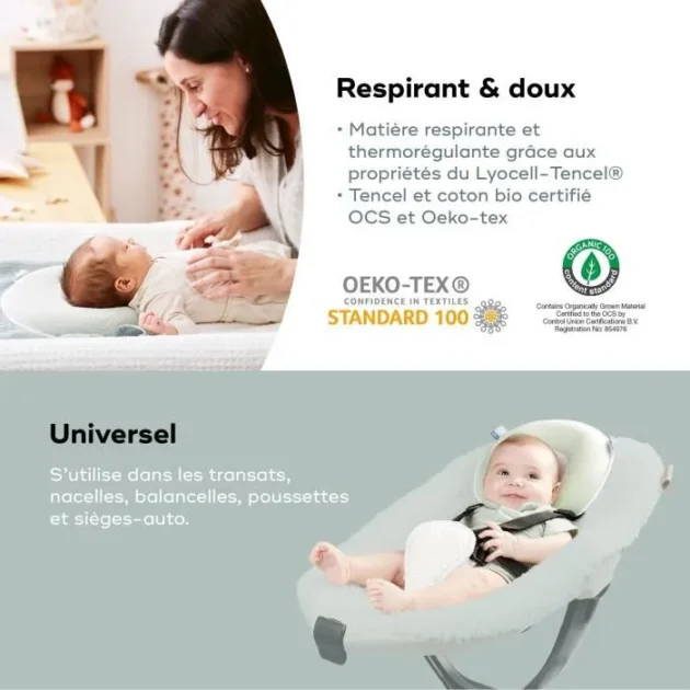 multi-usage-babymoov Cale-tête Cosyhead Fresh Sage Green - Babymoov