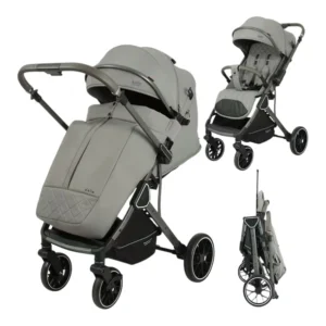 poussette compacte avec couvre-jambe k101F - kidilo gris Poussette Compacte Avec Couvre-Jambe K101F - Kidilo