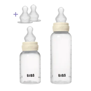 BIBS –  Biberon grow and flow silicone set 150ml + 270ml - Ivory
