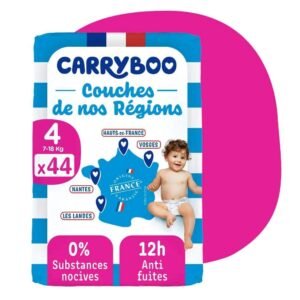 Couches écologiques taille4 (7-18kg) 44 unités – Carryboo