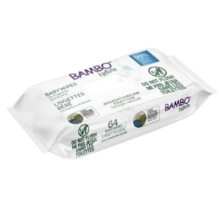 Lingettes 99% D'eau (64 pcs) – Bambo Nature