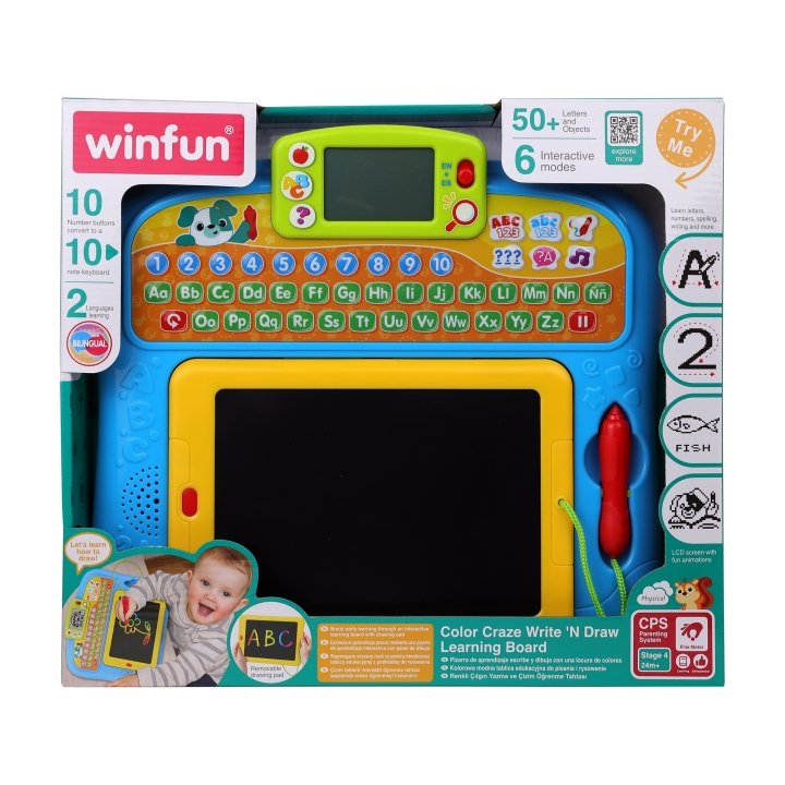 profil tableau d'apprentissage et de dessin interactif arc-en-ciel - winfun Tableau d'apprentissage et de dessin interactif arc-en-ciel - Winfun