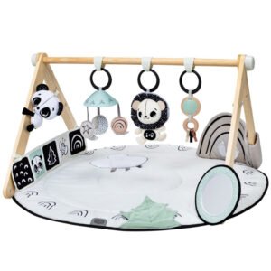 Tapis D'Eveil luxe en bois black and white - Tiny Love