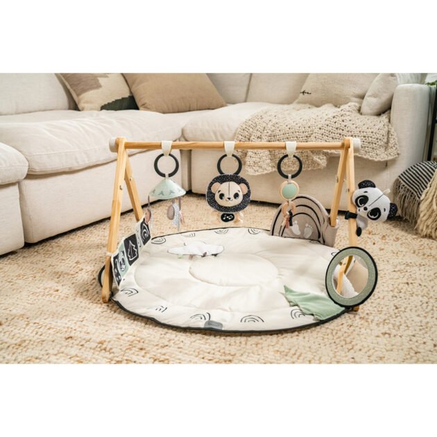 Tapis D'Eveil luxe en bois black and white - Tiny Love