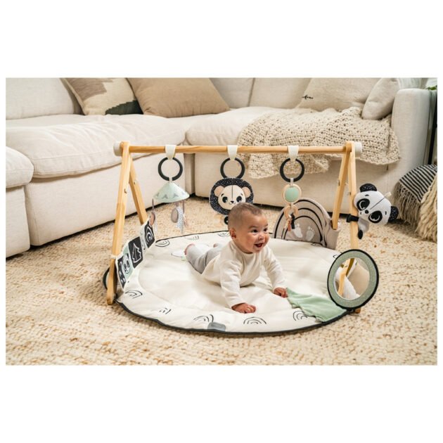 Tapis D'Eveil luxe en bois black and white - Tiny Love