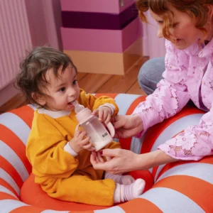 Lot de 2 Tétines en Silicone Fast Flow Biberons Ronds – Bibs