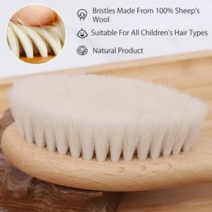 3-brosses-a-cheveux-et-peignes-pour-bebe-avec-poil Set 3 pièces Brosses et peigne pour bébé - Smart Baby