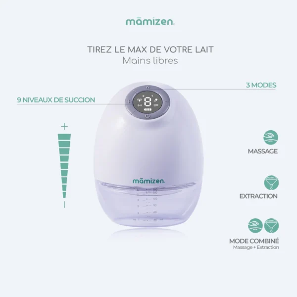Tire-Lait électrique mains libres - Mamizen