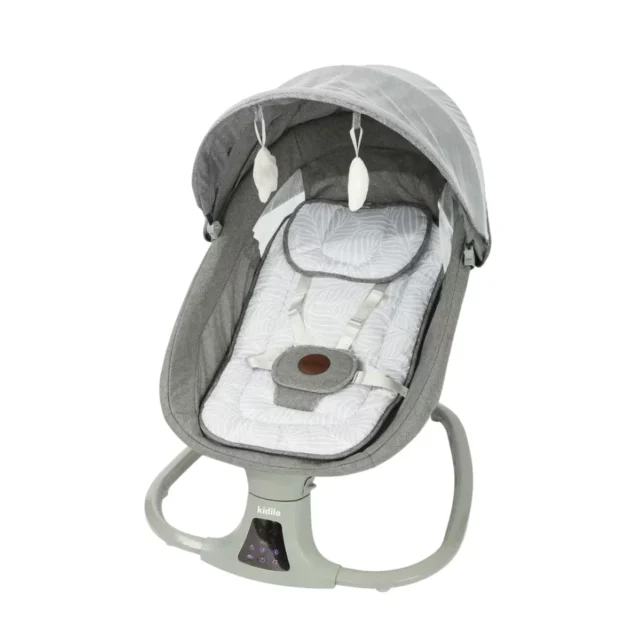 balancelle électrique confortable - kidilo gris Balancelle électrique multifonctionnelle 3en1 - Kidilo