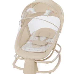 Balancelle transat multifonctionnel de luxe 4en1 gris clair - Mastela