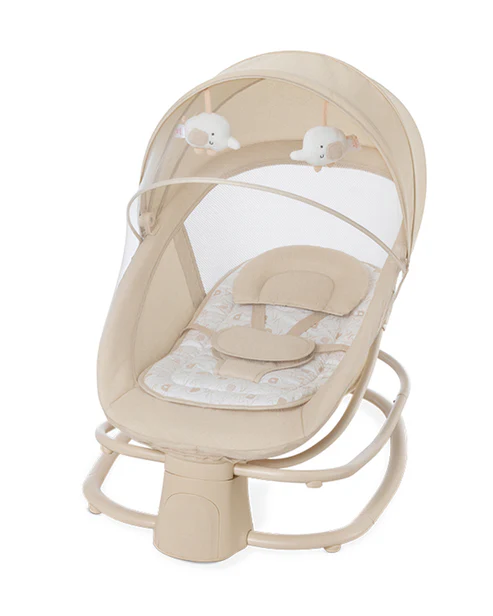 Balancelle transat multifonctionnel de luxe 4en1 gris clair - Mastela
