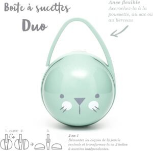 Boîte à Sucettes Duo Hygge Baby Vert – Suavinex