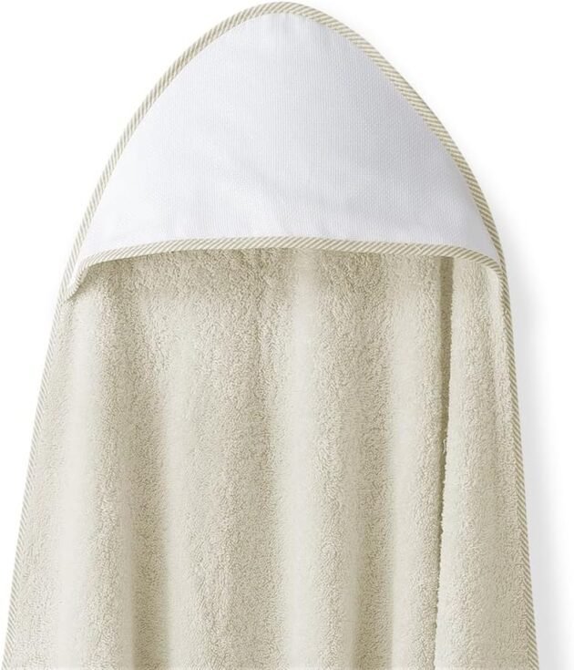 cape de bain avec bavoir 1x1m - inter baby Cape de bain avec bavoir 1 x 1m- Interbaby