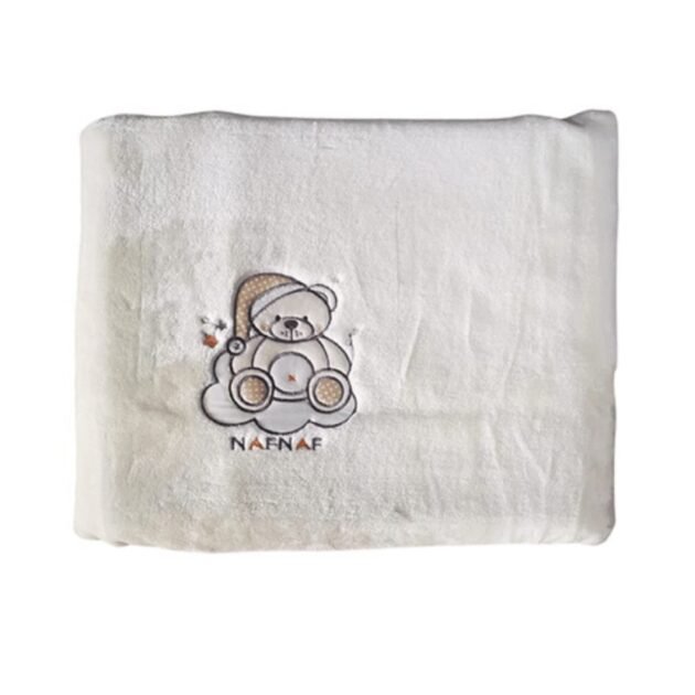 Couverture Teddy 80 x 110 cm beige - Naf Naf
