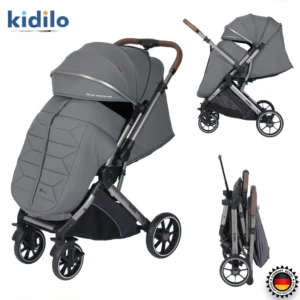 Poussette réversible compacte 6600F avec couvre-jambes - Kidilo