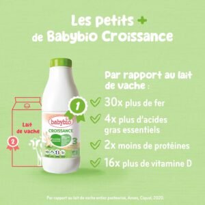 lait en liquide 250 ml Lait de croissance biologique en liquide 250 ml - Babybio