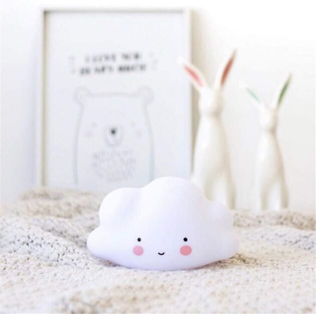 lampe led avec batterie nuage - inter baby2 Lampe LED avec batterie nuage - Interbaby