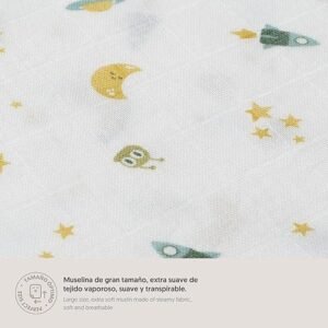 Lange bébé Bambou120 x 120 cm- Interbaby