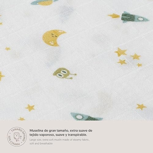 Lange bébé Bambou120 x 120 cm- Interbaby
