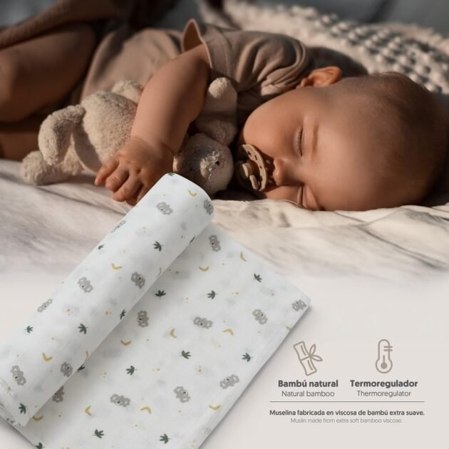 Lange coton Kaola 120 x 120 cm- Interbaby