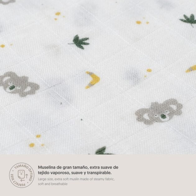 Lange coton Kaola 120 x 120 cm- Interbaby