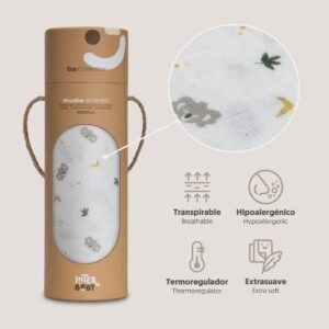 Lange coton Kaola 120 x 120 cm- Interbaby