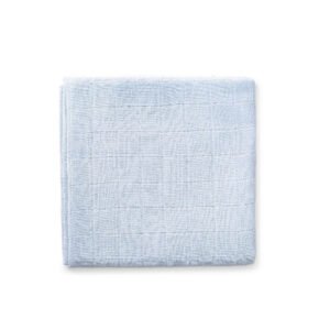 langes panda 80 x 80 en gaze de coton bleu - inter baby Pack 3 langes Panda 80 x 80 en gaze de coton bleus - Interbaby