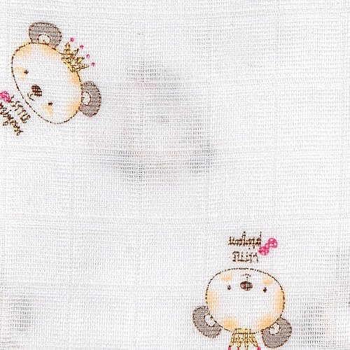 Pack 3 langes Panda 80 x 80 cm roses en gaze de coton - Interbaby