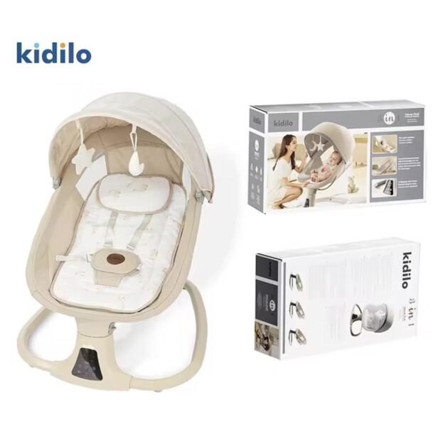 profil balancelle électrique confortable - kidilo Balancelle électrique multifonctionnelle 3en1 - Kidilo