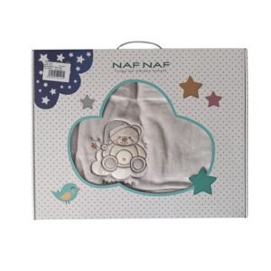 Couverture Teddy 80 x 110 cm grise - Naf Naf