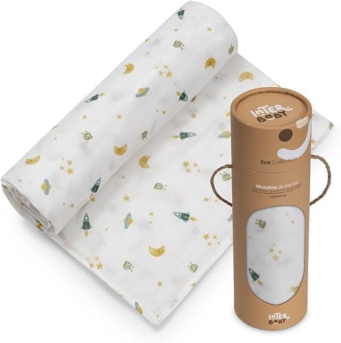 Lange bébé Bambou120 x 120 cm- Interbaby
