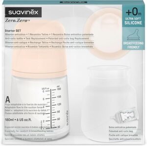Set Biberon anti-colique Starter Zero Zero 180ml - Suavinex