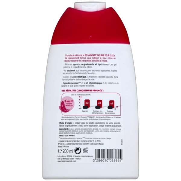 Gel apaisant toilette intime 200ml - Biolane