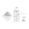 coffret de bain bébé en mousseline 4 pièces motif ours - bebekevi gobebe.ma