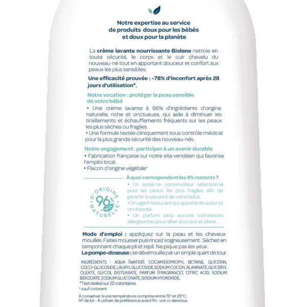 creme-lavante-nourissante-mode-demploie Crème lavante nourrissante 750ml - Biolane
