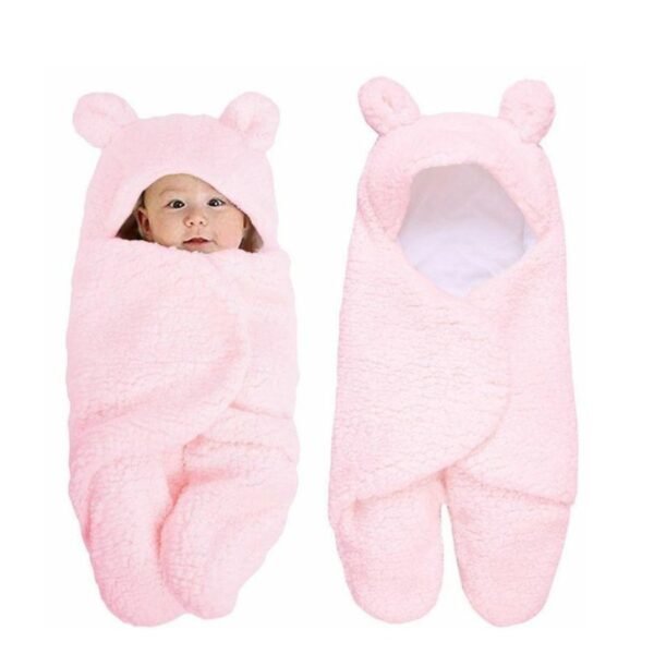 nid d'ange bébé en coton doux maroc rose 1 nid d'ange bébé en coton doux - bebecix maroc