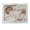 sortie de bain bébé 4 pièces motif lion - bebekevi coffret de bain bébé 4 pièces motif lion assorties douces et absorbantes gobebe.ma
