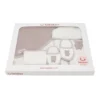coffret de bain bébé en mousseline 4 pièces motif ours - bebekevi