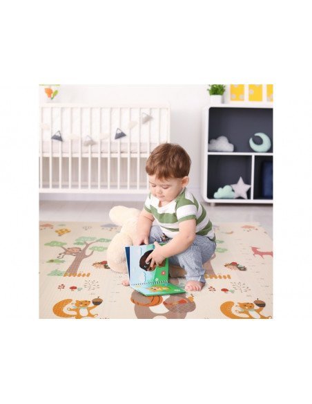 Tapis de jeu réversible en mousse XPE 180 x 200 x 1.5 cm - HEYUAN