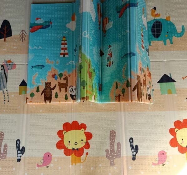 Tapis de jeu réversible en mousse XPE 180 x 200 x 1.5 cm - HEYUAN