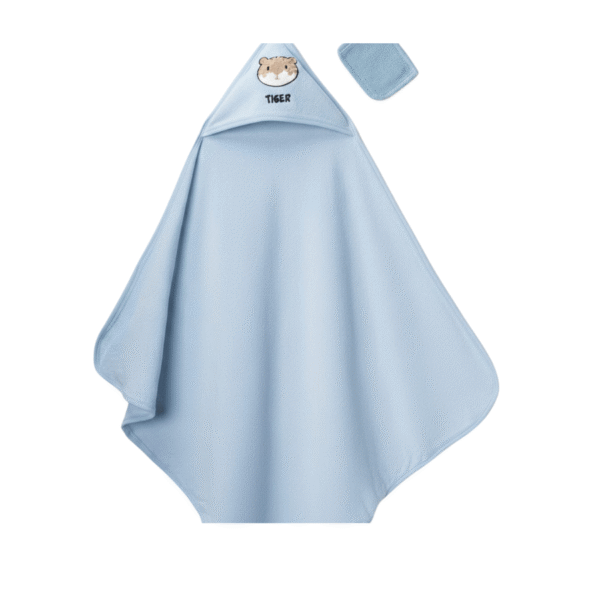 cape de bain avec gant motif tigre - gulunce baby maroc