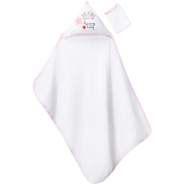 cape de bain avec gant couronne fille- gulunce baby maroc cape de bain avec gant couronne - gulunce baby