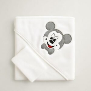 cape de bain avec gant motif mickey - gulunce baby gobébé.ma