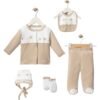 coffret Bébé 0-3mois 5 pièces confortables beige - baby turp maroc coffret naissance complet et pratique - baby turp maroc