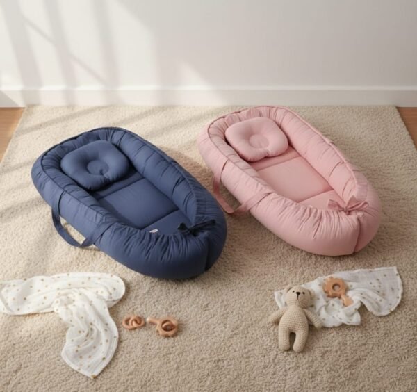 couffin bébé avec oreiller confortable et douillets - bebekevi maroc couffin nest bébé pratique et confortable - bebekevi gobébé.ma