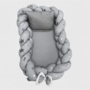 couffin bébé tressé avec oreiller 80 x 45 cm - bebekevi gobebe.ma