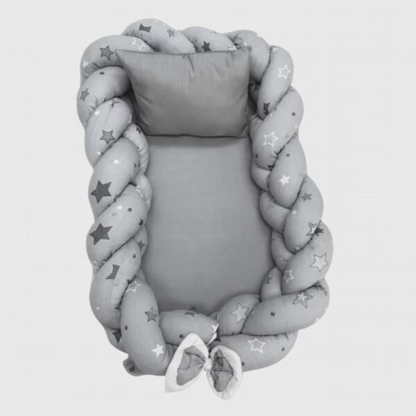 couffin bébé tressé avec oreiller 80 x 45 cm - bebekevi gobebe.ma
