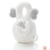 coussin protecteur antichoc bébé motif éléphant blanc – bebekevi gobebe Coussin protecteur antichoc bébé motif éléphant – Bebekevi